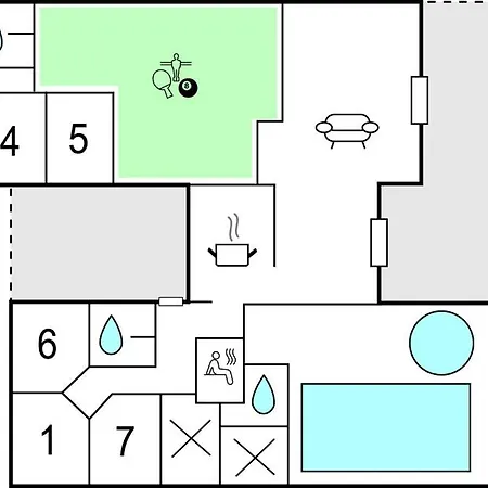 別荘 Awesome In Hvide Sande With Sauna Havrvig